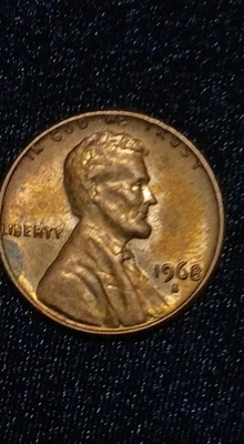 1968 S Over D Error One Cent Lincoln Penny - Image 1 of 4