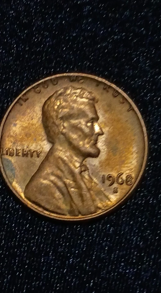 1968 S Over D Error One Cent Lincoln Penny - Image 1 of 4