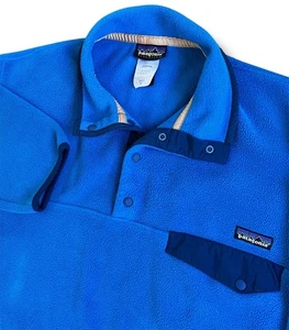 Patagonia Synchilla Fleece Snap Pullover Sweater Herren mittelblau - siehe Fotos - Bild 1 von 12