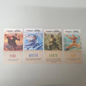 Avatar the Last Airbender Magic The Gathering Promo Set de 4 marcadores de texto recordatorios - Imagen 1 de 2