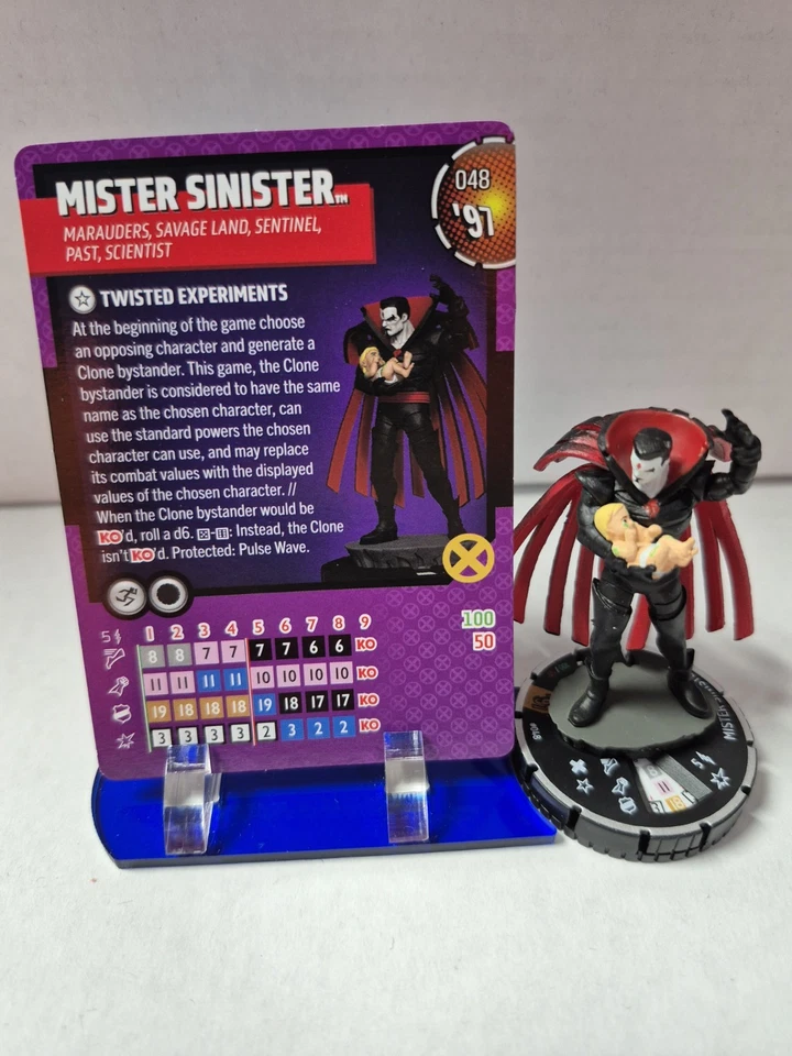 Marvel Heroclix X-men 97 Mister Sinister 048 Chase W/card - Image 1 of 1