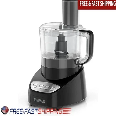 Easy Assembly Food Processor 450W Stainless Steel Blade Shred Slice Mix Chop New - Image 1 of 4