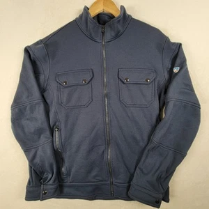 Kuhl Kollusion Fleece Jacket Soft Shell Full Zip Logo Pockets Hiking Mens Large - Picture 1 of 16