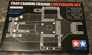 Tamiya TA02 FF01 47479 carbon chassis kit rare vintage NIB - Picture 1 of 5