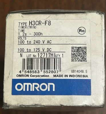 OMRON PLC Twin Timer H3CR-F8 100-240V AC, NEW IN BOX - Image 1 of 4
