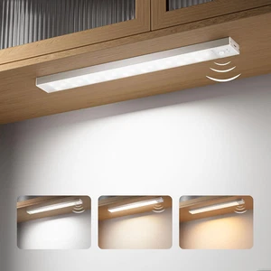 Luce Armadio LED Con Sensore, 23CM Sottopensile Cucina 3 Modalità Di Colore, 100 - Foto 1 di 12