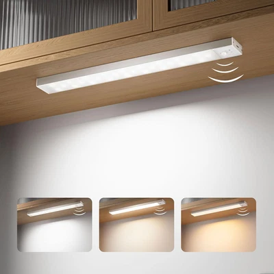Luce Armadio LED Con Sensore, 23CM Sottopensile Cucina 3 Modalità Di Colore, 100 - Immagine 1 di 4