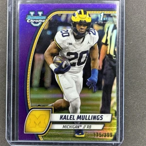 Bowman Chrome University Kalel Mullings #106 2024 primer refractor púrpura/399 radiocontrol - Imagen 1 de 4