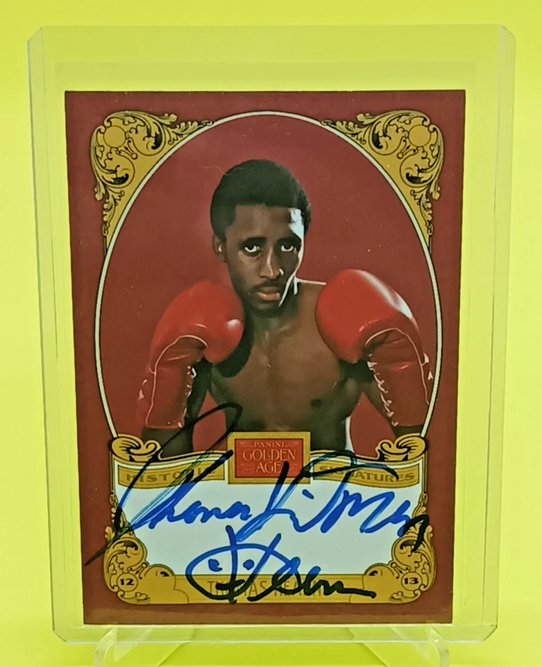 2013 Panini Golden Age Thomas "Hitman" Hearns Autographed Card #TH - Image 1 of 2