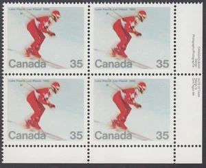 Canada - #848 Winter Olympics Plate Block - MNH - Picture 1 of 1