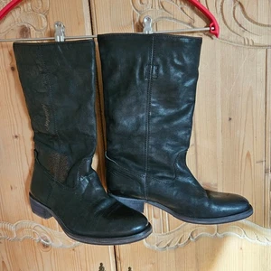 NAPAPIJRI * Lederstiefel * Größe 38 wie 37,5 * schwarz - Bild 1 von 11