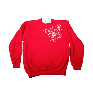 Country Store Christmas Jumper Sweater Sweatshirt Red Medium Vintage Y2K - Picture 1 of 12