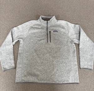 Patagonia Men’s Better Sweater 1/4 Zip Fleece Pullover 2XL XXL Stonewash Grey - Picture 1 of 16