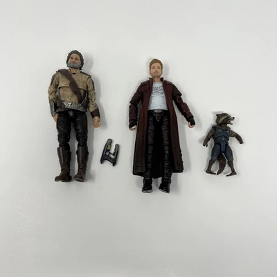 Marvel Legends Guardián de la Galaxia Figura Lote de 3 Star Lord Ego Rocket BAF Foto 1 de 4