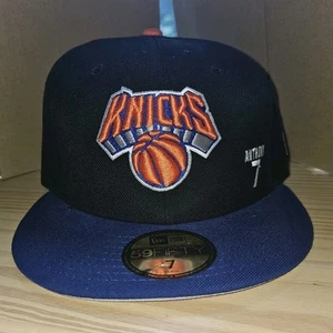 Vintage New Era "59FIFTY" TAILLIERTE New York Knicks Mütze CARMELO ANTHONY Größe 7 - Bild 1 von 5