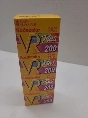 Kodak Kodacolor VR Plus 200/24 Color Print 36mm Film 4 Rolls Sealed Exp. 01/2005 - Image 1 of 4