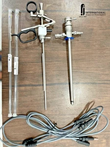 Set resettoscopio bipolare TURP attivo compatibile KARL STORZ 24/26fr anelli e cavi - Foto 1 di 5