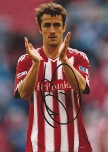 STOKE: DANNY PUGH SIGNED 7x5 ACTION PHOTO+COA - Picture 1 of 1