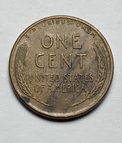 1957-D wheat cent error , improper alloy mix. #113 Cover