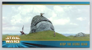 Trade Card Atop Stone Head Star Wars Episode 1 Wide Vision #20 Topps Lucasfilm - Picture 1 of 2