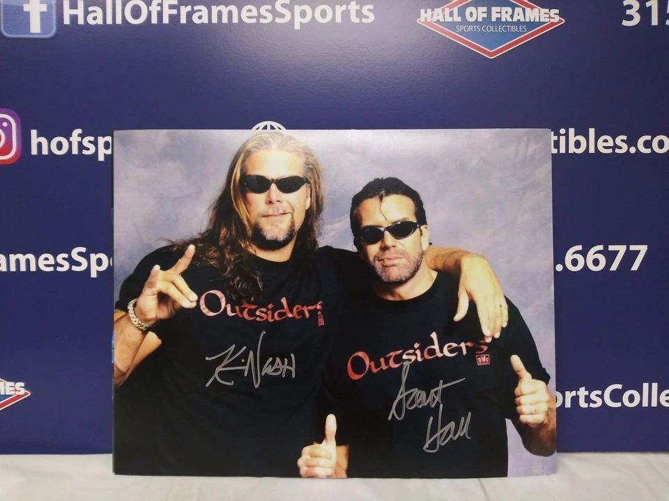 FOTO 11X14 FIRMADA POR KEVIN NASH / SCOTT HALL NUEVA CON ETIQUETAS - CERTIFICADO DE AUTENTICIDAD JSA Foto 1 de 1