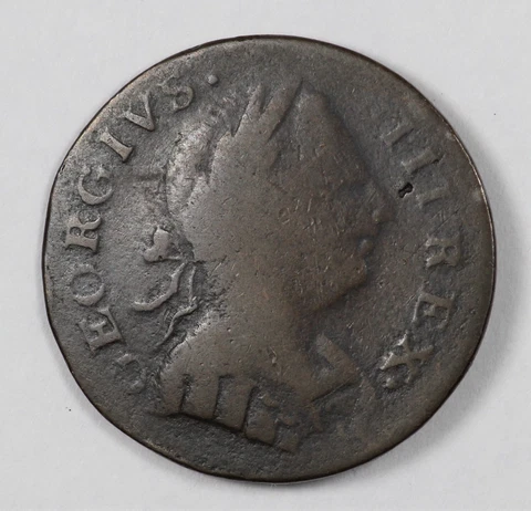 1774 Machin's Mills Colonial Halfpenny - Vlack 8-74A W-7760 Cover