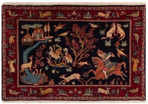 Kashan Handgeknüpfter Perserteppich 53x80 cm-Fine,Orient,Carpet,Rug - Bild 1 von 7