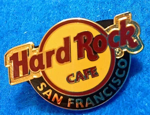 PIN SAN FRANCISCO EE. UU. HRC LÍNEA ROJA CÍRCULO LOGO 4 LÍNEAS OVALADO HOLO Hard Rock Café - Imagen 1 de 1