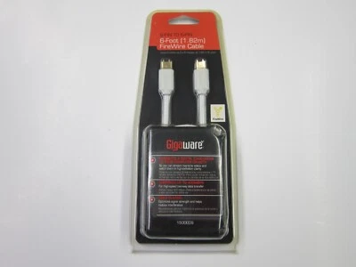 GigaWare 1500009 6-Pin to 6-Pin 6-Foot (1.82m) FireWire Cable - Image 1 of 4