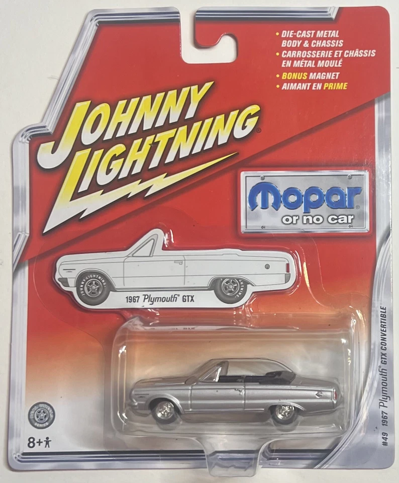 1967 Plymouth GTX Convertible 2005 Johnny Lightning MOPAR or No Car 1 64
