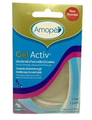 Cojines de gel invisibles Amope Gel Activ ultra delgados bola de pie - antideslizantes para mujer Foto 1 de 2