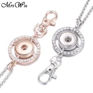 Nuevo Collar Colgante Botón Cordón Soporte Identificación Funcionando Ajuste 18mm Broches Joyería Hágalo Usted Mismo - Imagen 1 de 57