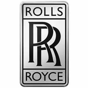 New Vintage Rolls Royce Silver Black Car Radiator small RR Logo Emblem Badge - Picture 1 of 5