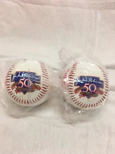 2er Set Jackie Robinson 50th Anniversary Collector MLB Baseballs - Bild 1 von 9