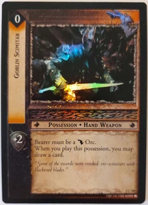 LOTR TCG Fellowship of the Ring GOBLIN SCIMITAR 1C180 FOIL LP - Picture 1 of 1