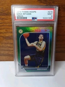 2019-20 Panini NBA Hoops Green /99 Goga Bitadze #215 Rookie PSA 9 MINT - Picture 1 of 2