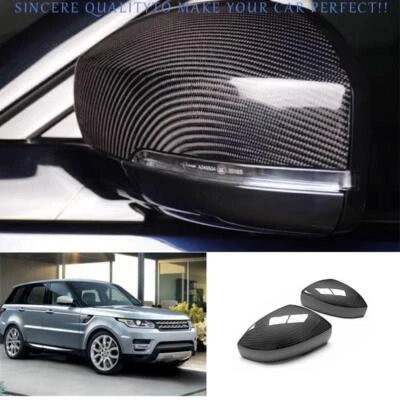 Cubierta de espejo retrovisor lateral de fibra de carbono real para Land Rover Range Rover Sport 2014-2022 Foto 1 de 4