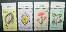FRANCOBOLLI VANUATU 1990 FIORI FLORA SERIE NUOVA MNH** SET (C.SM)