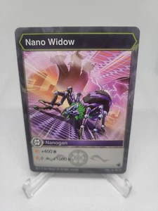 Bakugan ' Nano Widow ' Nanogan Spin Master Card - Picture 1 of 2