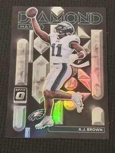 202 Donruss Optic Football AJ Brown Diamond Hands #DH-11 Philadelphia Eagles - Picture 1 of 2