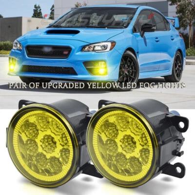 2 luces antiniebla LED amarillas delanteras lámpara parachoques para Subaru WRX / STI 2015-2019 Foto 1 de 4
