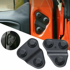Door Screw Protector Accessories Covers Trim For Jeep Wrangler JL 2018-21 - Picture 1 of 12
