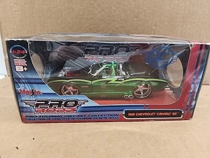 SEALED NIB MAISTO PRO RODZ*1968 CHEVROLET CAMARO SS*GREEN/BLACK 1/24 SCALE - Picture 1 of 13
