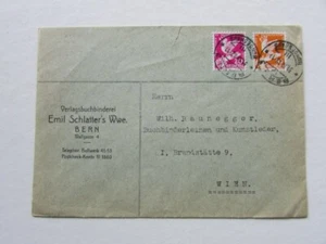 SCHWEIZ VÖLKERBUND SCOTT 211 & 212 GEBRAUCHTER BRIEF 1932 - Bild 1 von 1