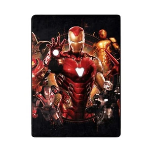 Avengers Iron Man Blanket Stare 46" x 60'' Warm Super Soft Silk Throw - Picture 1 of 1