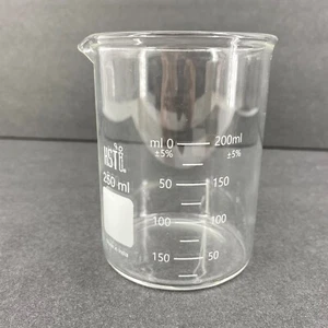 Vaso de vidrio transparente graduado 250 ml forma baja HST hecho en India - Imagen 1 de 10