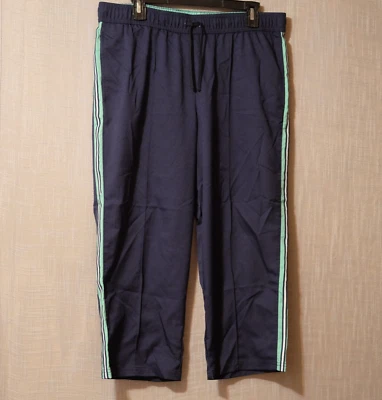 ¡Nuevo sin etiquetas! Pantalones capri deportivos para mujer SJB Active Performance azul marino L #H64-3 Foto 1 de 4