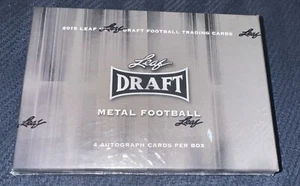 2015 Leaf Metal Draft Football Hobby Box Sealed - Picture 1 of 1