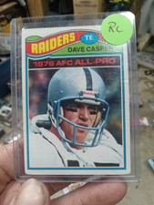 1977 Topps Dave CASPER Rookie Football Card - Raiders - Gorgeous - Centered