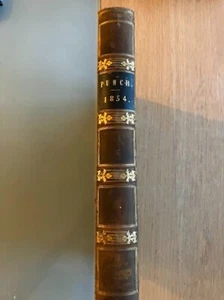 PUNCH BOOK THE LONDON CHARIVARI VOLUMES 28 AND 29 1855 - Picture 1 of 2